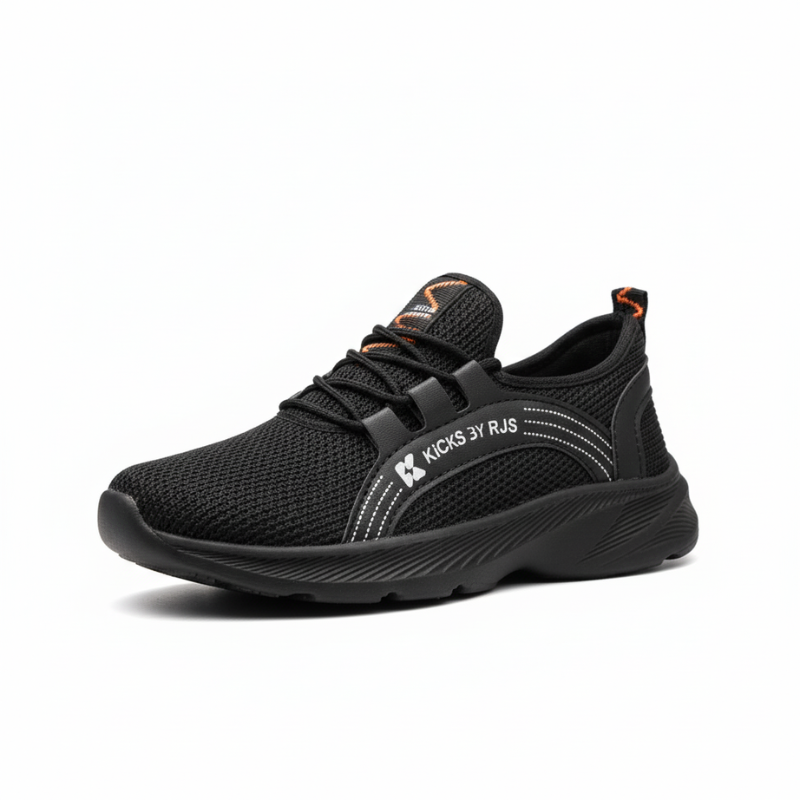 Kicks Runner Drift Black Sneaker - 052