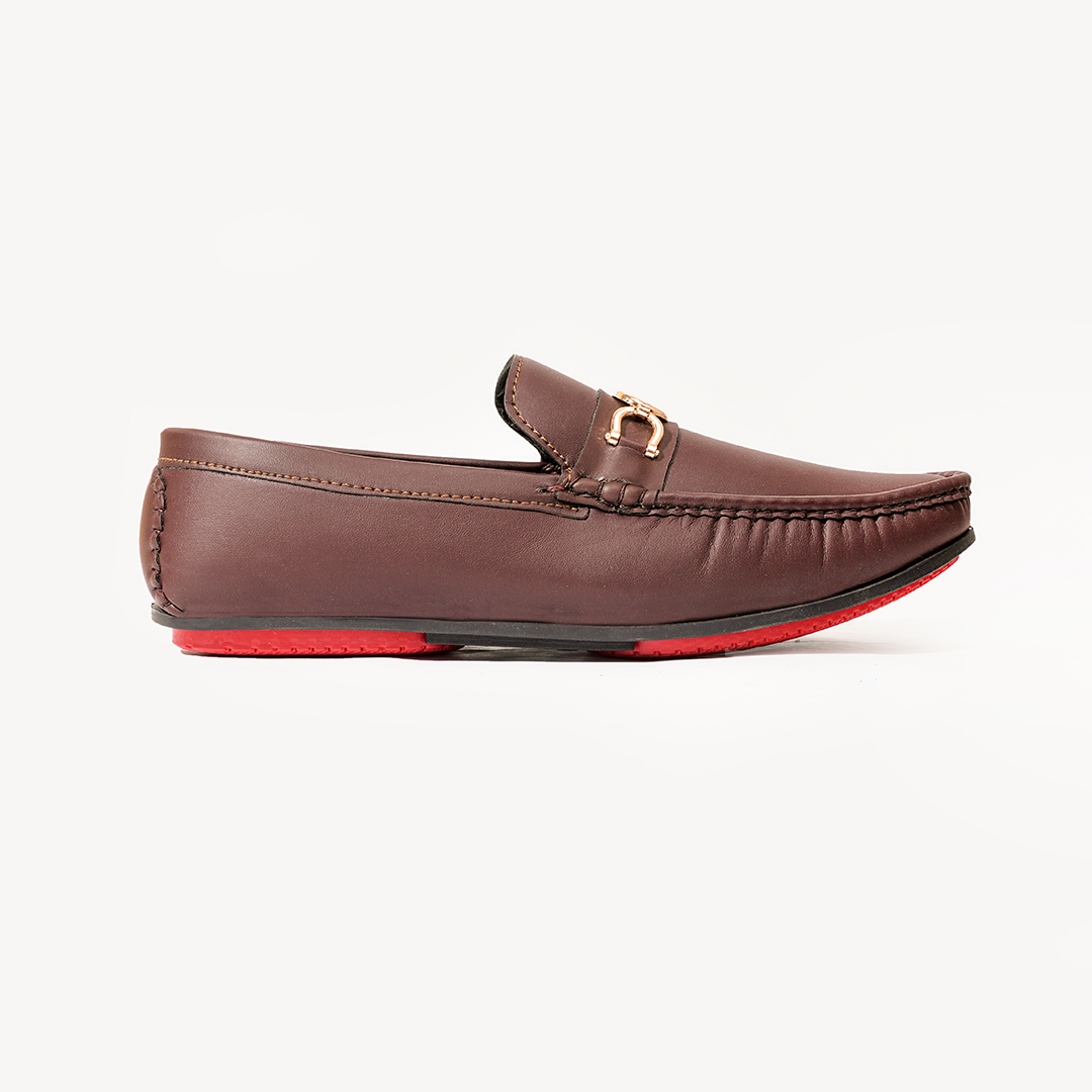 Chain Link Tan Loafer - Brown-042