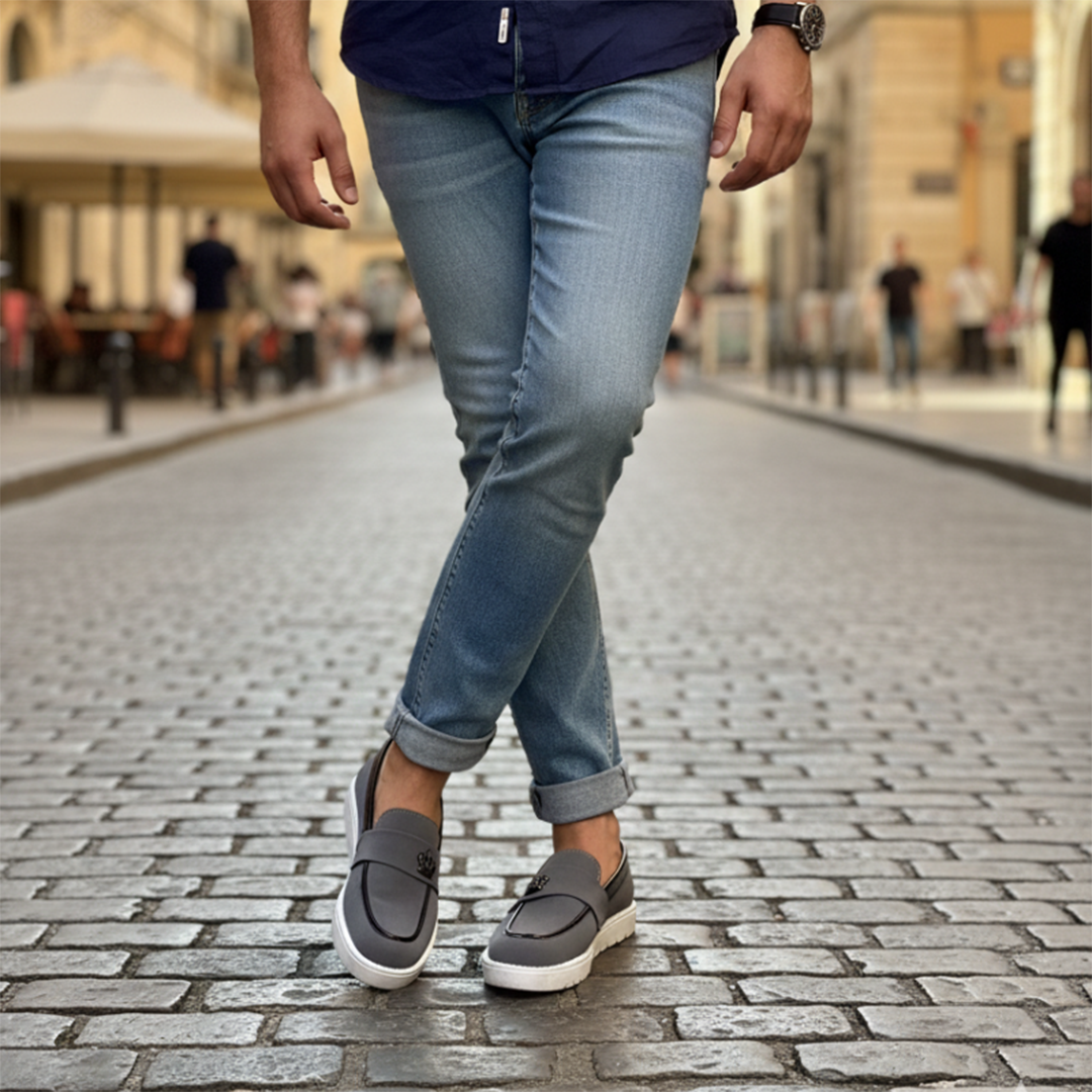 Kicks Grey Monarch Loafer - 071