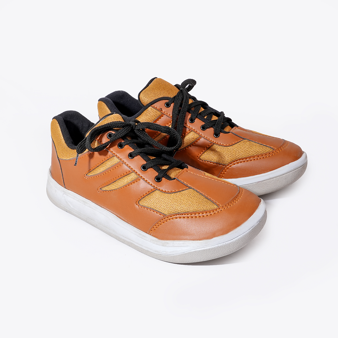 Cheetah Stripes Sneaker Mustard - 044