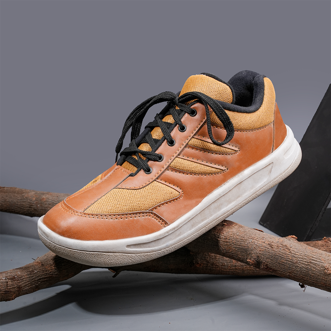 Cheetah Stripes Sneaker Mustard - 044