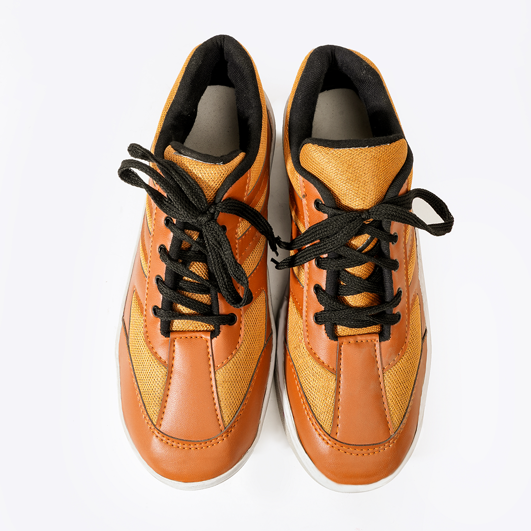Cheetah Stripes Sneaker Mustard - 044