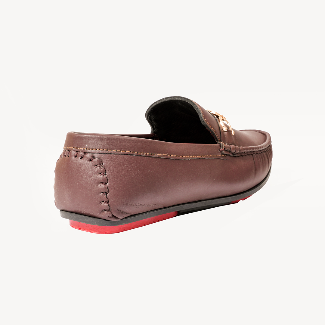 Chain Link Tan Loafer - Brown-042