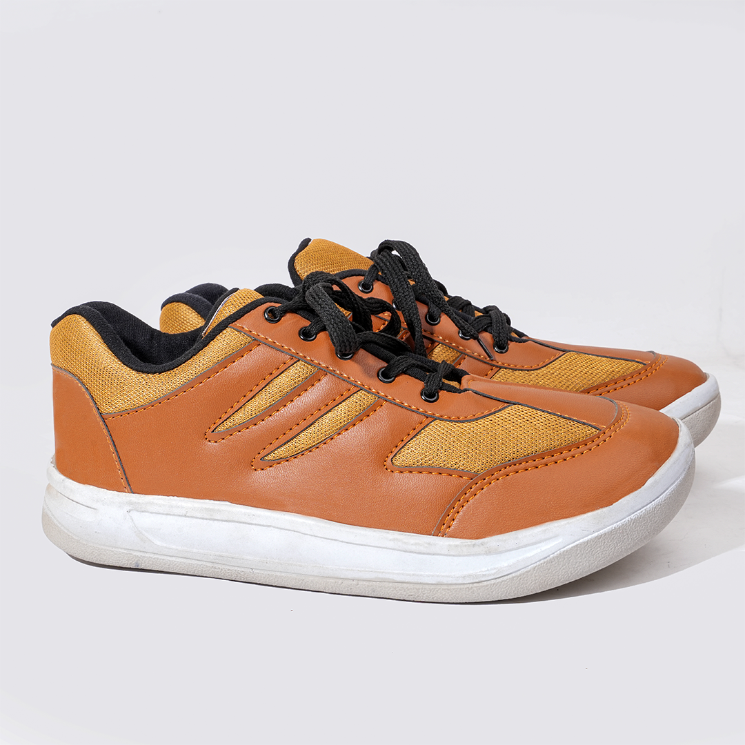 Cheetah Stripes Sneaker Mustard - 044