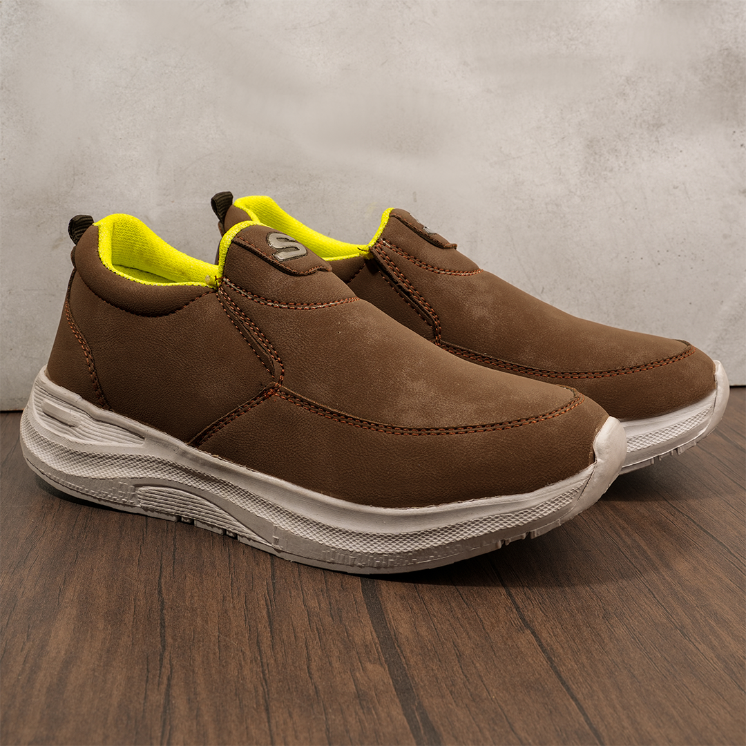 Kicks Comfy Slip On Brown - 048