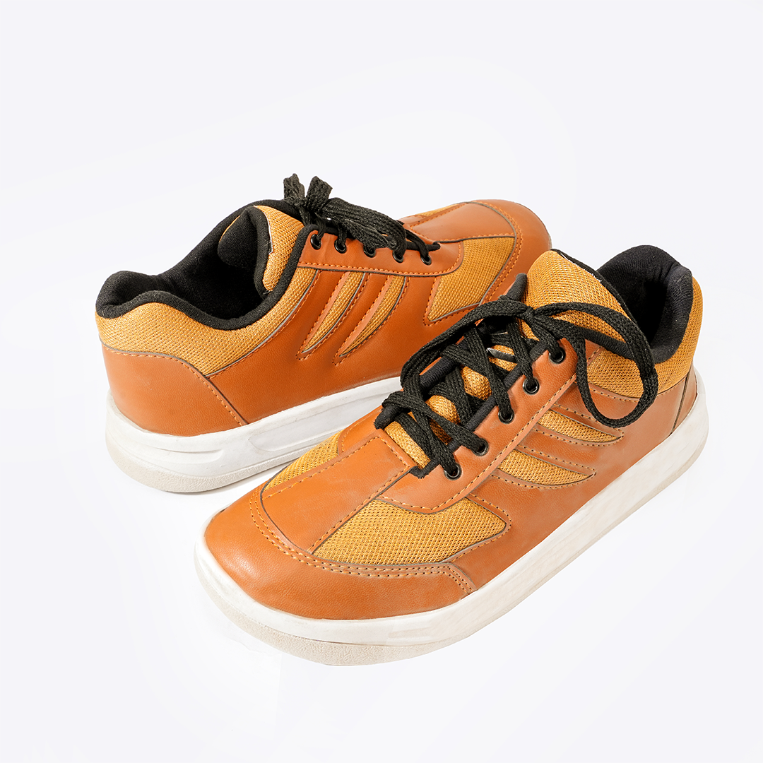 Cheetah Stripes Sneaker Mustard - 044