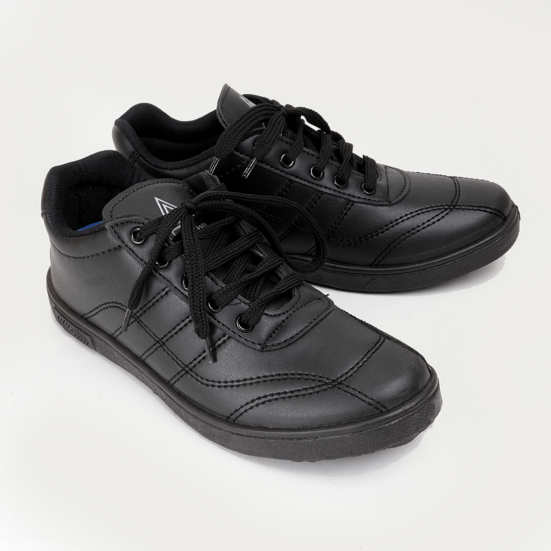 Onyx Stiched Sneaker Black - 049
