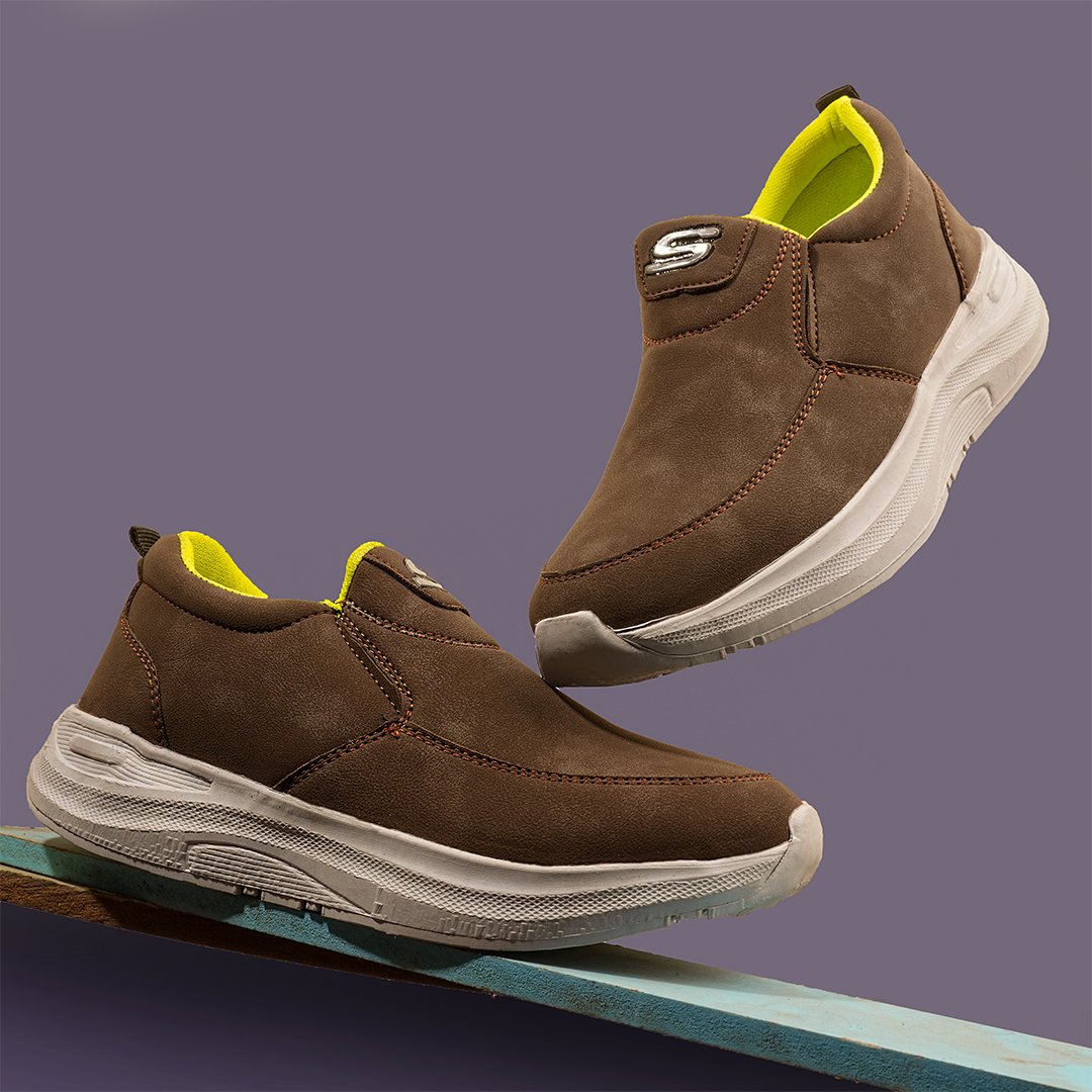 Kicks Comfy Slip On Brown - 048